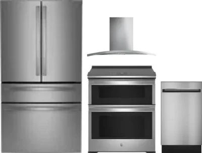 4 Piece Package Includes Refrigerator, Range, Hood And Dishwasher